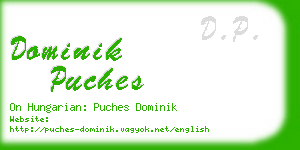 dominik puches business card